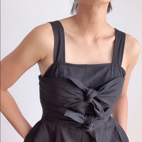 Overall Double Knot Pocketed Jumpsuit - Picture 5 of 7